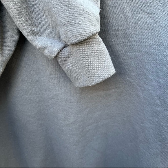 Men's Champion Eco Sweatshirt Gray Solid M Pocket Midweight Activewear Gym - Picture 5 of 11